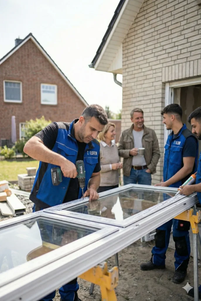 Professionelle Fenstermontage durch Elsfen Fensterbauer in Langenfeld, Köln und Leverkusen