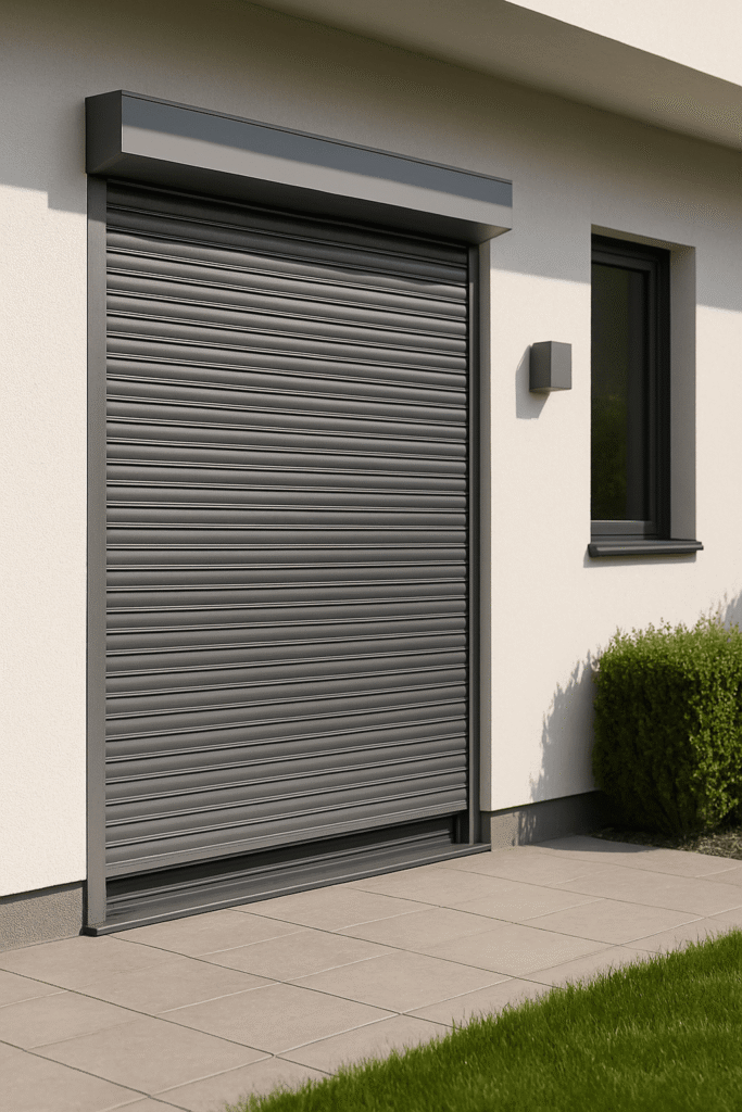 Moderner elektrischer Rolladen in Anthrazit für Fenster und Türen von Elsfen in Köln und Leverkusen