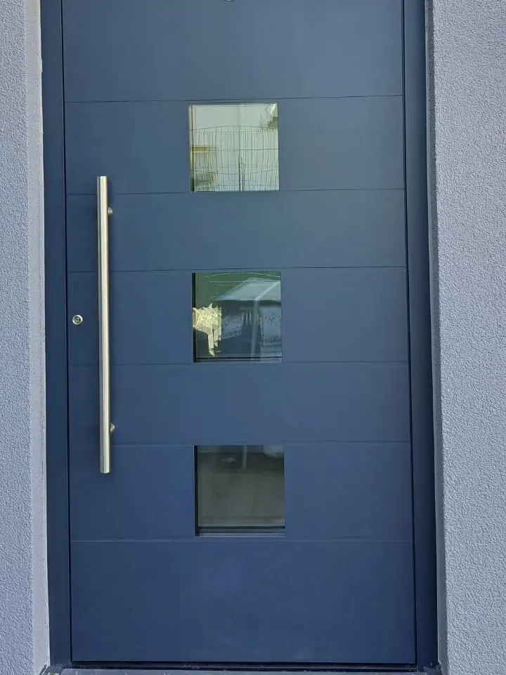 Exklusive Haustür (Glass Line) mit Design-Glasfüllung und Digitaldruck – Montage in Langenfeld & Leichlingen