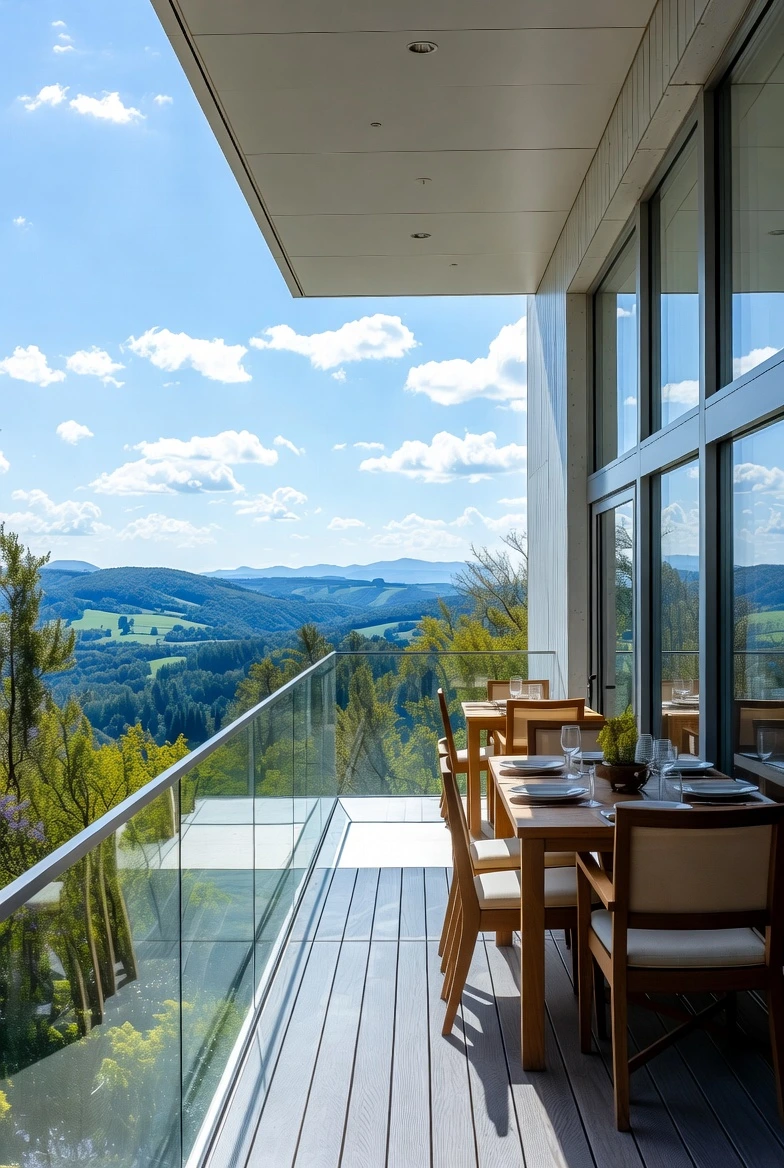 Modernes Glasgeländer für Balkone in Köln – Transparente Absturzsicherung ohne Sichtverlust