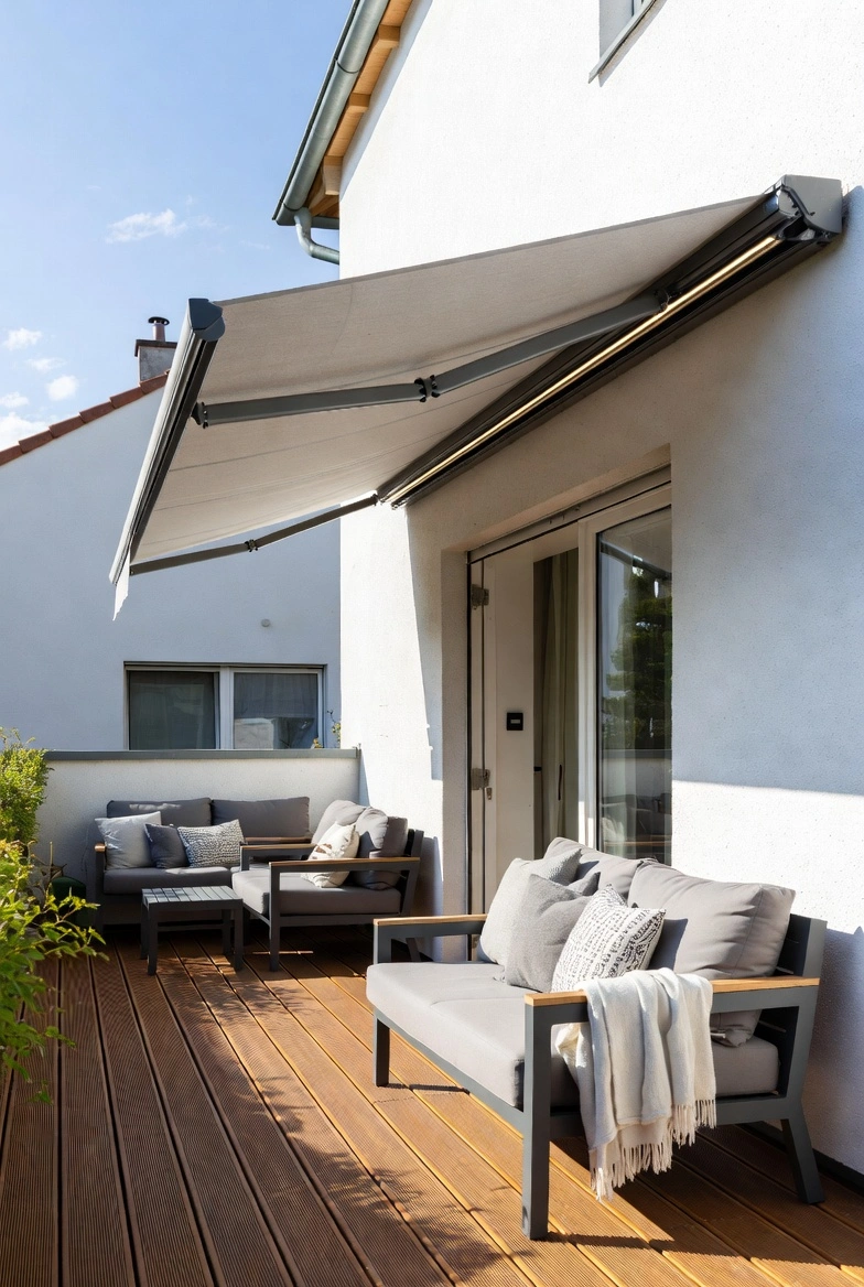 Markise Köln Terrasse kühle Oase UV-Schutz