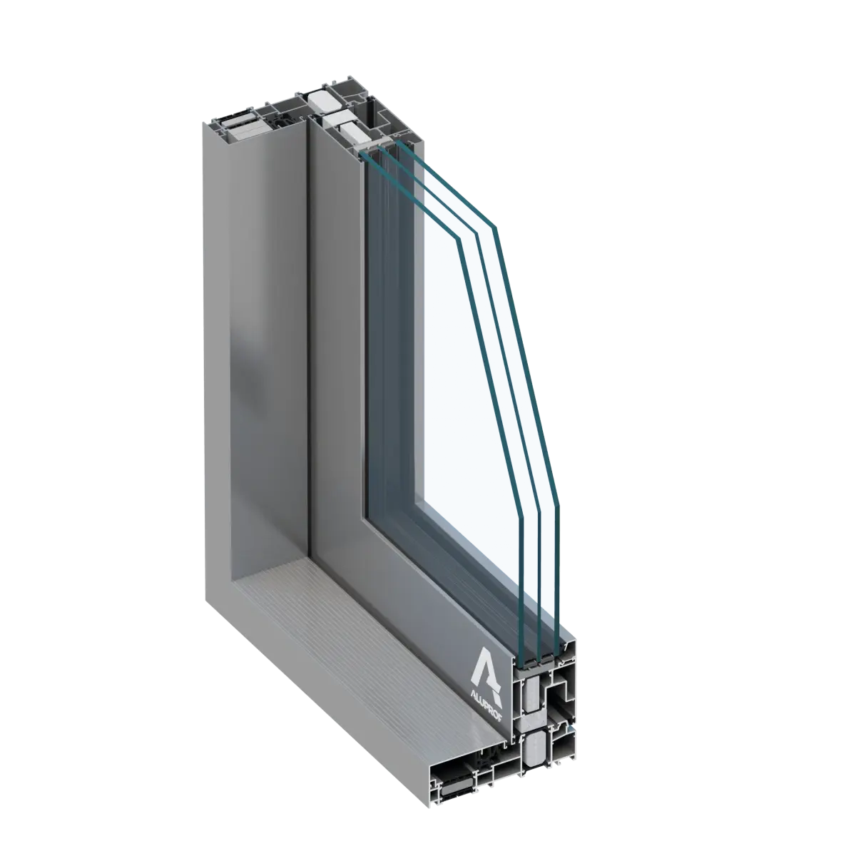 MB-77HS und MB-86N Ecklösung Aluminium-Schiebetür – Kombinierte Fassadenlösung