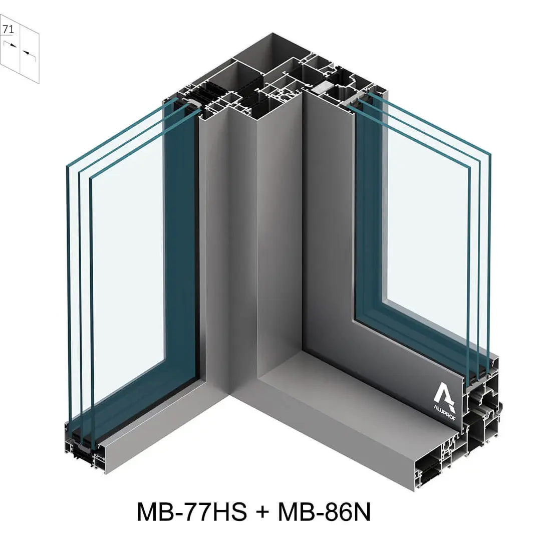 MB-77HS und MB-86N Ganzglas-Ecke Design – Rahmenlose Eckverbindung