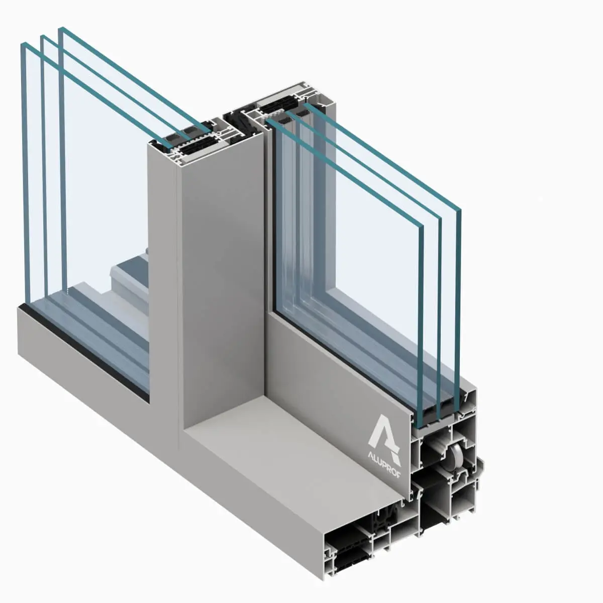 Aluprof MB-77HS Slim Line Profilansicht – Filigrane Aluminium-Hebeschiebetür