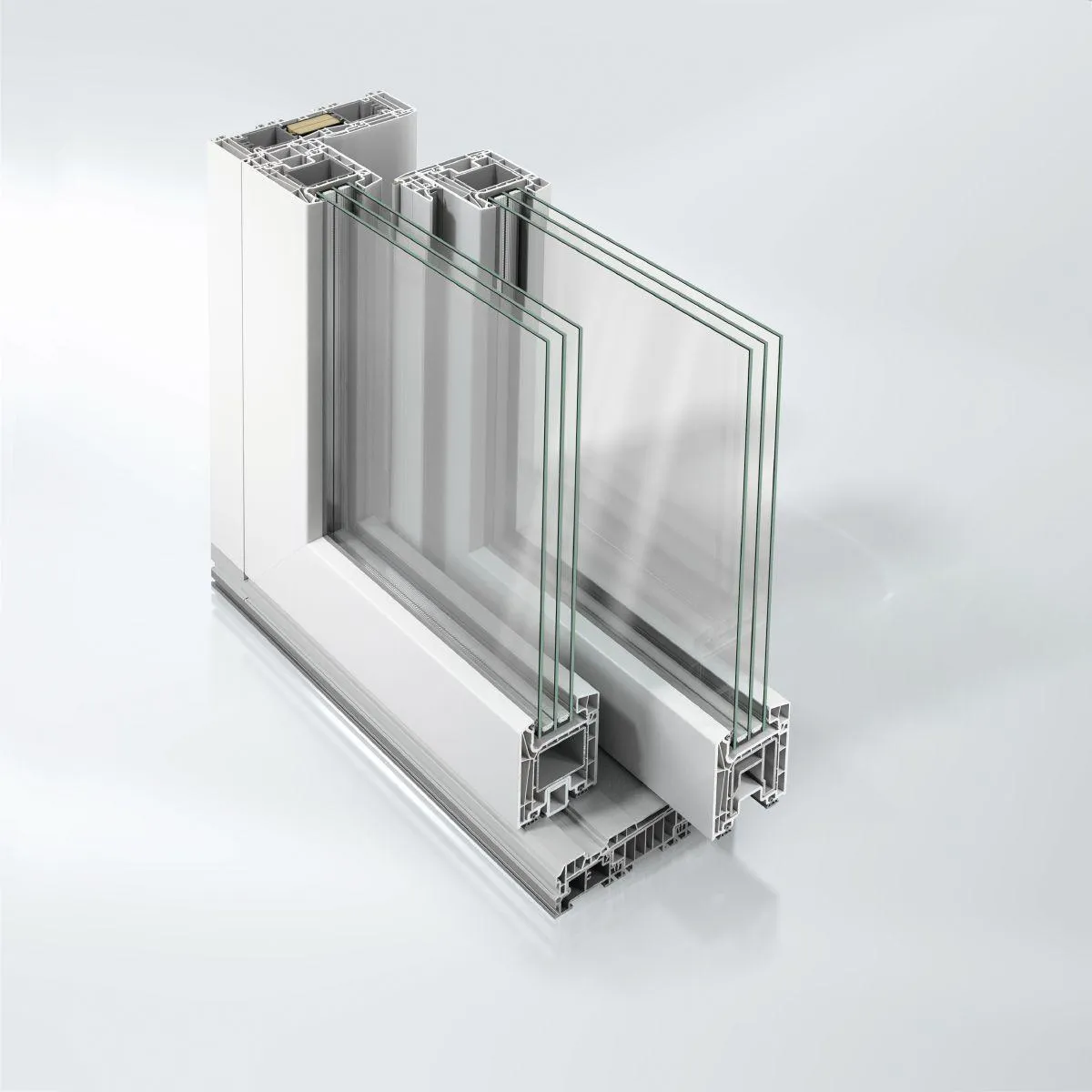 Doppel Profil Detail - Verbindungsbereich