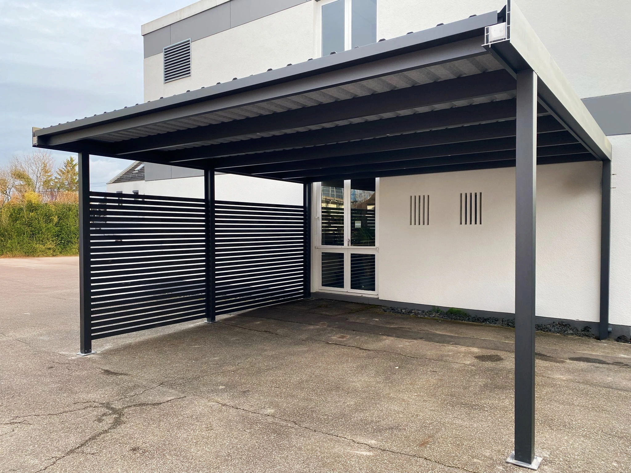 Aluminium Haustür mit Fingerprint Scanner in Hilden