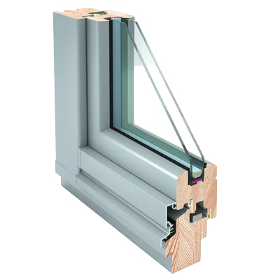Holzfenster Standard 68 – Profilschnitt