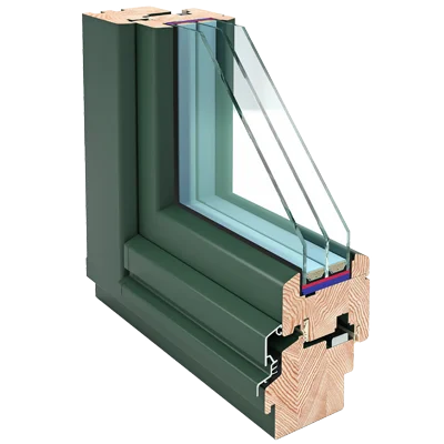 Holzfenster Thermo Comfort 92 – Profilschnitt